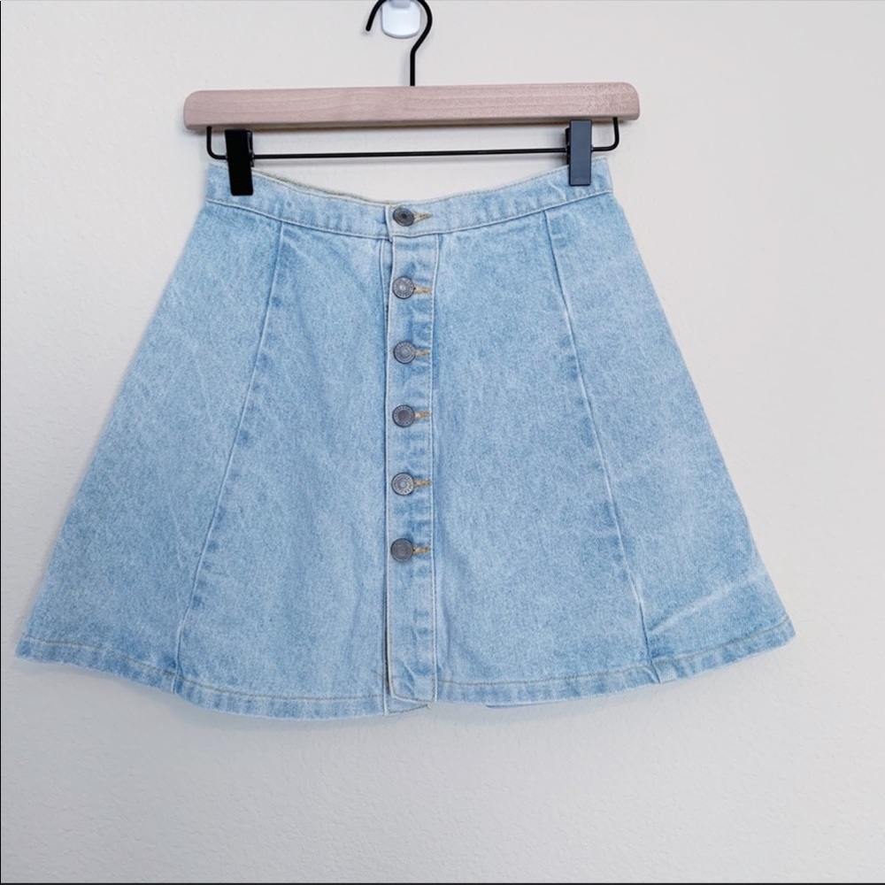 Brandy Melville John Galt A-Line Denim Skirt - S
